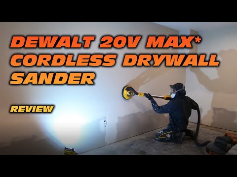 20V MAX* CORDLESS DRYWALL SANDER || REVIEW