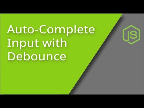 Build an Autocomplete Input with Debounce