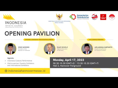 OPENING INDONESIA PAVILION - Hall 2, Hannover Fairground, April 17, 2023
