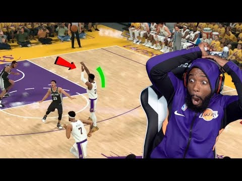 Buzzer Beater Fadeaway Three Point Green Release! Lakers vs Spurs NBA 2K20 MyCareer Ep 24