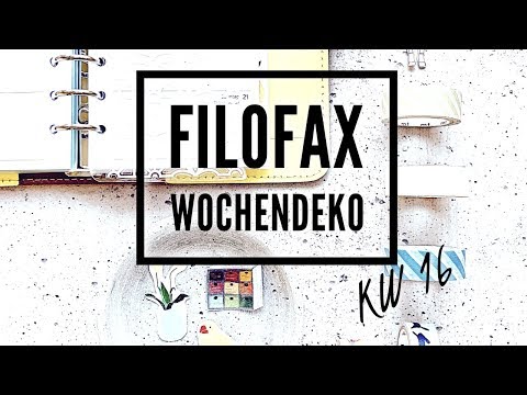 Filofax Wochendeko KW 16 | 2019 | planningcat_