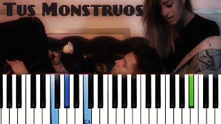 Belén Aguilera, Raoul Vázquez - Tus Monstruos | Piano Tutorial Cover