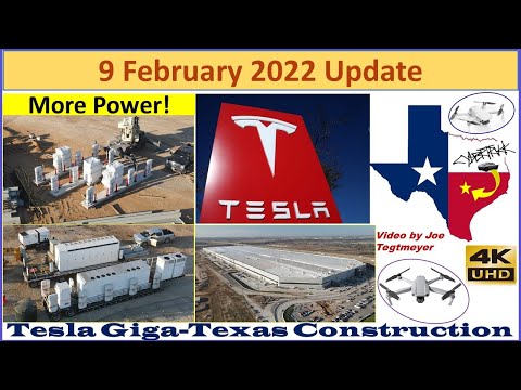 Tesla Gigafactory Texas 9 February 2022 Cyber Truck & Model Y Factory Construction Update (07:30AM)