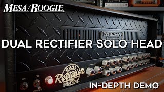 Video thumbnail for Mesa Boogie Dual Rectifier Solo Head in-depth demo! (15 guitars) by Sonic Drive Studio