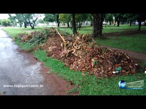 População reclama de lixo acumulado na praça em São Camilo 09 12 16