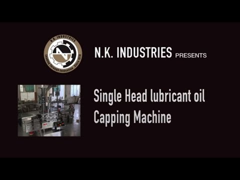 Automatic Single Head Lubricant Oil Bottle Capping Machine