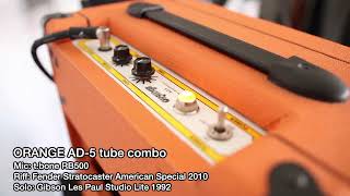 Video thumbnail for Orange AD-5 tube combo in the mix by chikenoza