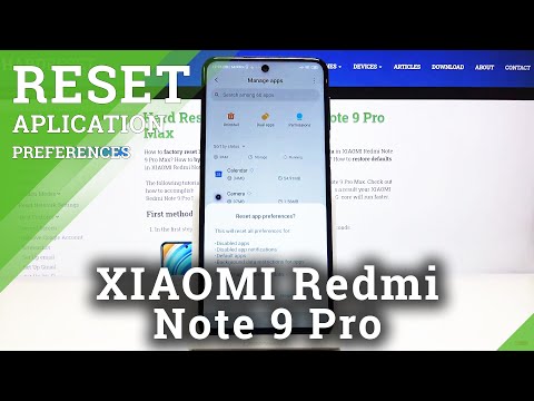 How to Reset App Preferences in XIAOMI Redmi Note 9 Pro – Bring Default App Settings