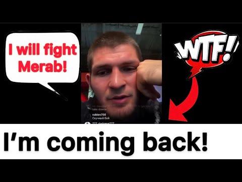 KHABIB COMING BACK FROM RETIREMENT! #khabib #khabibnurmagomedov #ufc