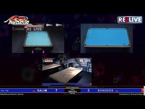 SEMI FINAL Reelive GERMAN SERIES powered by Predator Cues Can "The German Sniper" Salim vs Tobias…