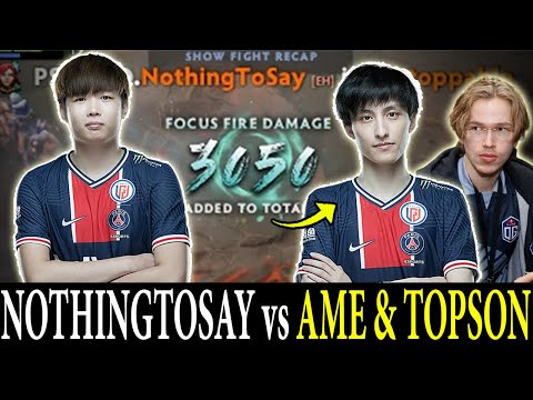PSG.LGD.NothingToSay vs AME & OG.Topson | COMEBACK IS REAL | Dota 2 Pro Players Clips