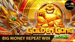 ⭐️AMAZING REPEAT HUGE WIN⭐️Golden Gong Bonus | Buffalo Gold Cash Collection Big Win Slot Machine