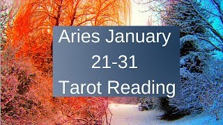 Aries January 21-31 2019 ~ Healing A Rift &amp; Embracing New Ideas ~ Tarot Reading