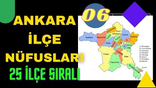 Ankara İlçe Nüfusları - Sıralı Liste - Ankara Nüfusu Ne Kadar?