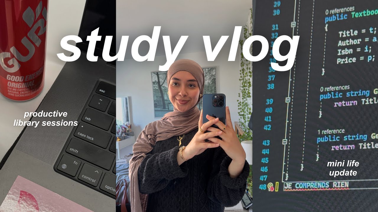 STUDY VLOG | study sessions & some yapping