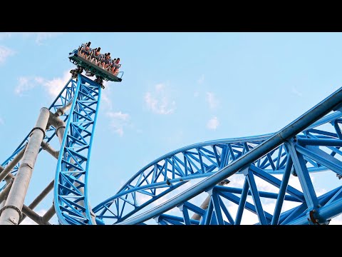Off-ride footage of a GaleForce train