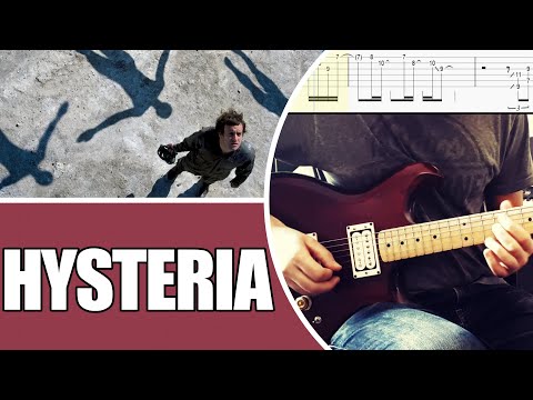 Hysteria - Muse | Guitar solo cover with tabs #47