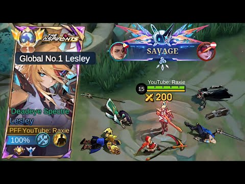 SAVAGE!! WHEN TOP GLOBAL LESLEY USED THE NEW ASPIRANTS SKIN!!😎🔥 (unexpected ending)
