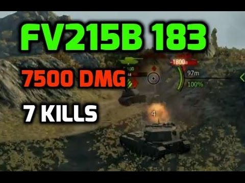 World of Tanks | FV215b 183 - DoomCannon 7500dmg & 7 kills
