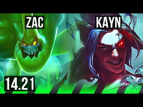 ZAC vs KAYN (JGL) | KR Grandmaster | 14.21
