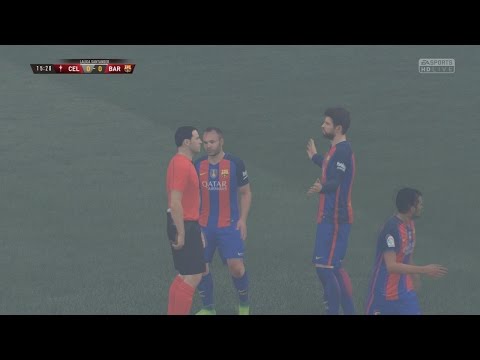 Celta Vigo vs Barcelona HD Gameplay Highlights - FIFA 17