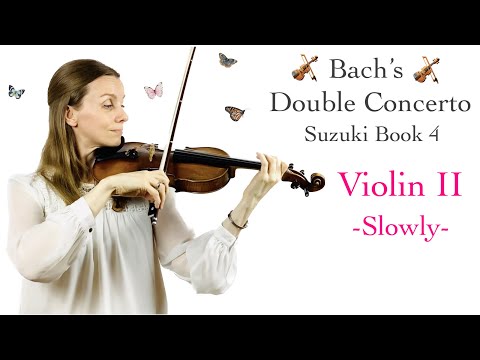 Make Learning this Beautiful Piece EASY!🦋🎻 Bach Double Concerto 2nd Violin