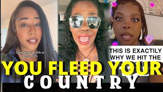BLACK PEOPLE RESPOND | FBA Woman Puts Black IMMIGRANT Who FLED Her COUNTRY In Her Place