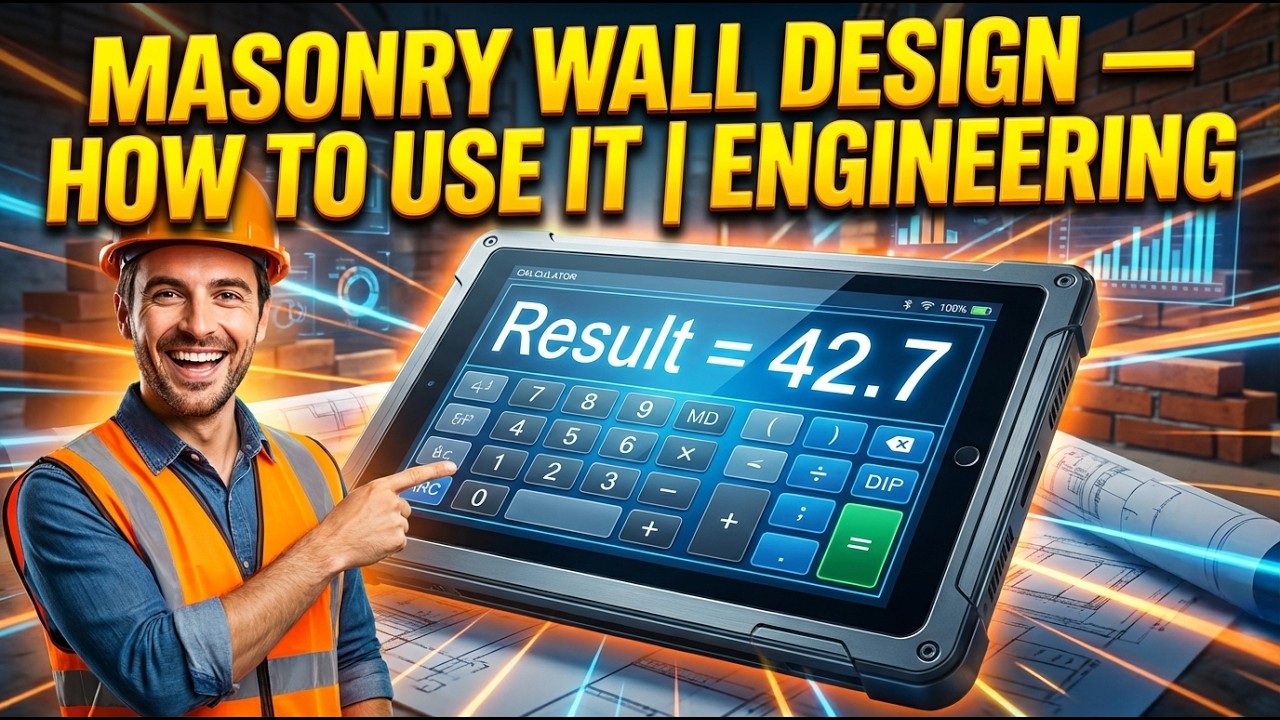Masonry Wall Design Interactive Calculator