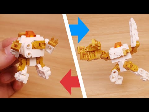 Micro LEGO brick  ninja transformer mech - Two-Face  #LEGO #MOC #mech #レゴ #レゴ変形ロボ #레고변신로봇