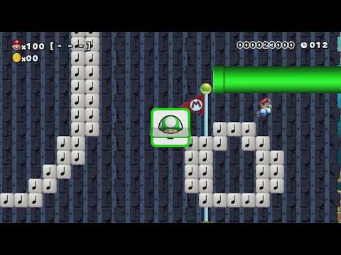 STURDY CHUTE ~ Easy 100 Mario Challenge - Super Mario Maker - No Commentary 1bq