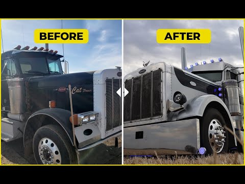 BEFORE & AFTER | 379 Peterbilt | Complete Build Start To Finish | McDonald Chrome Shop