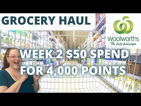 , title : 'WOOLWORTHS GROCERY HAUL / WEEK 2 $50 SPEND 4,000 POINTS'