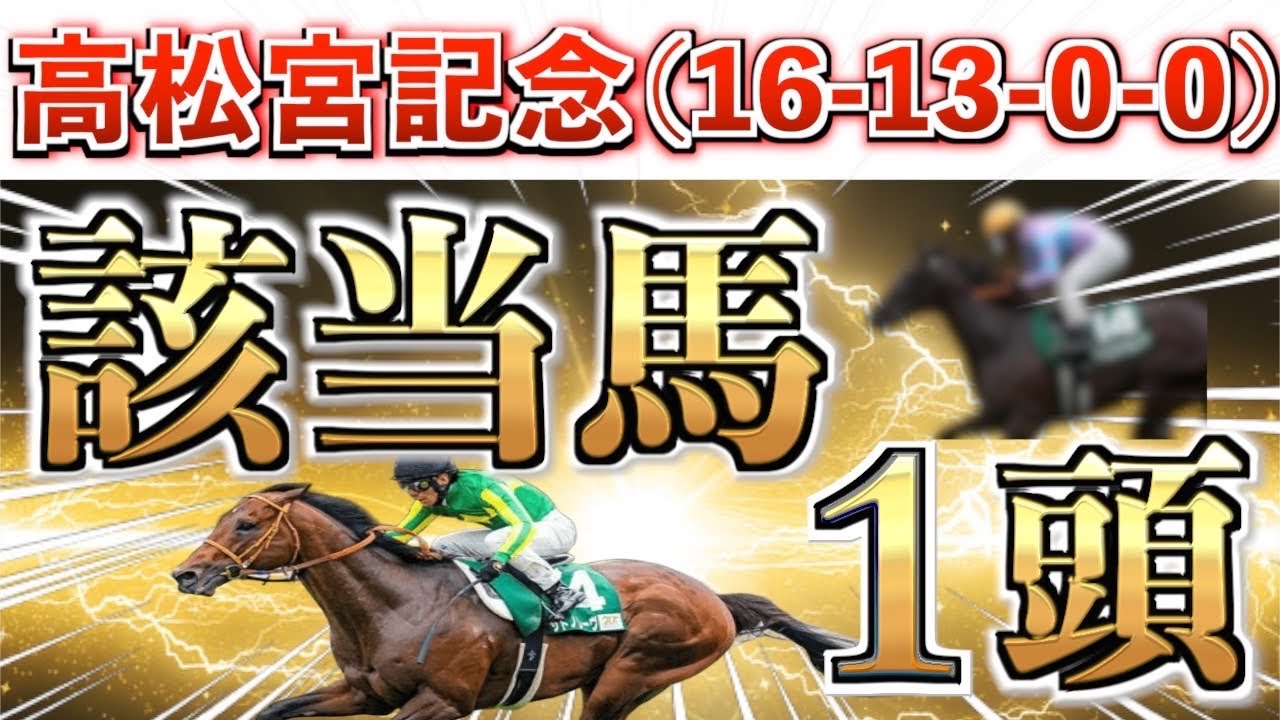 【高松宮記念2026 予想】全条件パーフェクト◉想定15番人気の超大穴＋鉄板馬を狙い撃つ！【競馬予想】