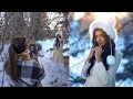 Natural Light Backlit Portraits using Canon RF 85mm 1.2 Winter Behind The Scenes
