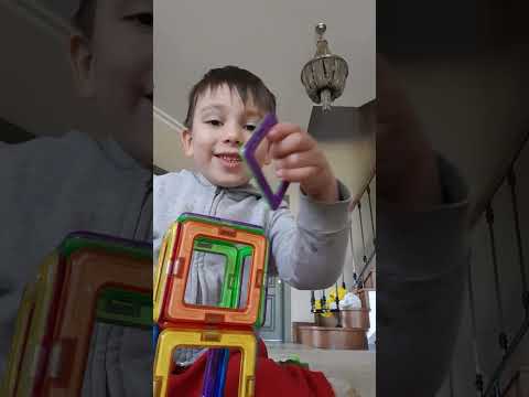 как сделать ракету из магнітного конструктора