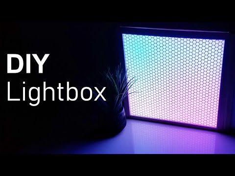 DIY LED Lightbox - Full Walkthrough - Customizable