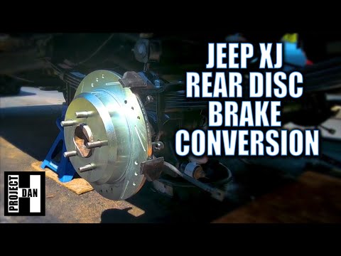 JEEP XJ REAR DRUM TO DISC - HOW TO DO A CHEROKEE DISC BRAKE CONVERSION - ZJ DANA 35 TO CHRYSLER 8.25