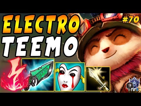 Electro Teemo TOP with Gunblade + Liandry's + Manaflow =  Infinite Sustain | Iron IV to Diamond #70