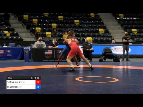 74 Kg Consolation Trever Devestern Titan Mercury Wrestling Club TMWC Vs Delonn Eatmon Unattached