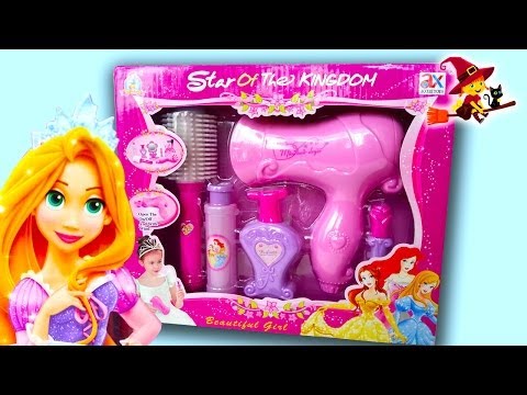Kit de Peluquería de Princesas | Peinamos a la princesa Rapunzel Video