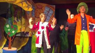 KENNY CROSS as the king of hearts in ALICE IN WONDERLAND