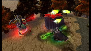 Warcraft 3 (Hard) - Destiny of Blood Elves Mission 3 - Siege of Dalaran