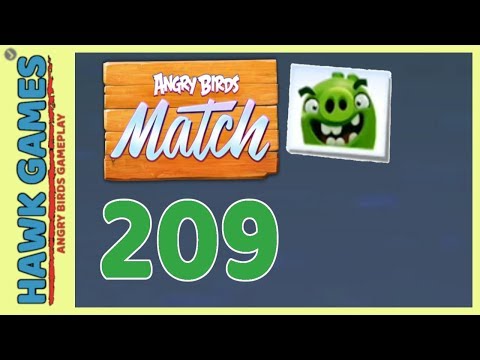 Angry Birds Match ⭐ Level 209 - Walkthrough, No Boosters