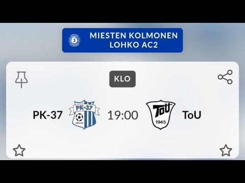 PK-37 - ToU, miesten kolmonen, 27.06.2025