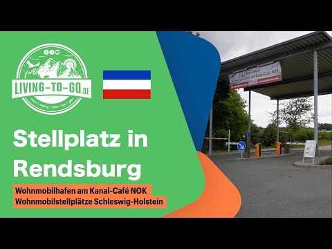 5 Sterne Wohnmobilhafen am Kanal-Café NOK bei Rendsburg.