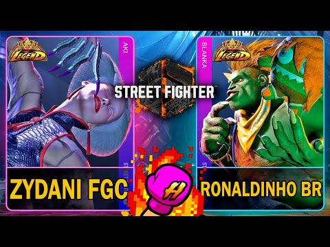 SF6 Zydani FGC (AKI) VS Ronaldinho BR (BLANKA)🥊Street Fighter 6🥊スト6🥊4K 60ᶠᵖˢ