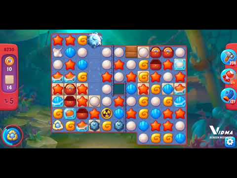 Fishdom. 8230 hard level no boosters and diamonds - 9 moves