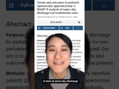 Trends and outcomes in pediatric laparoscopic appendectomy: a NSQIP-P analysis of same-day discharge