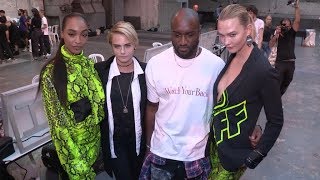 Cara Delevingne, Bella Hadid, Karlie Kloss and more Backstage of Off White