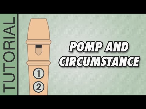 Elgar - Pomp and Circumstance - Recorder Tutorial Video